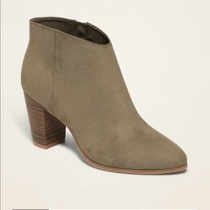 Old Navy Olive Booties